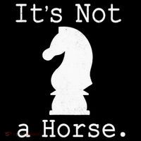 It's Not A Horse Funny Chess Game Gifts For Chess Lovers Poster