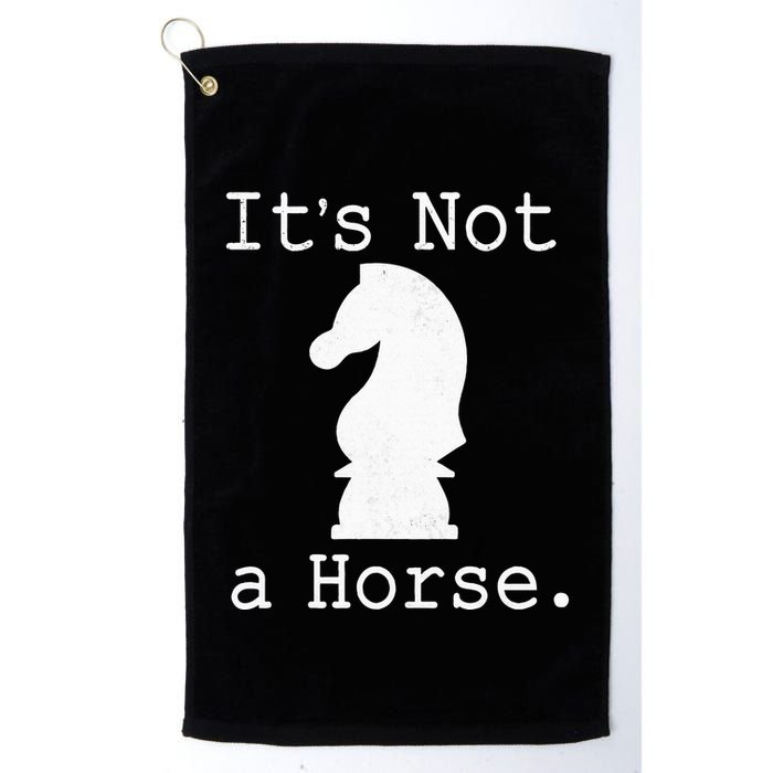 It's Not A Horse Funny Chess Game Gifts For Chess Lovers Golf Towel
