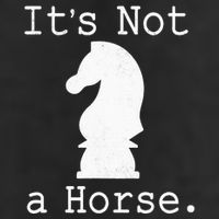 It's Not A Horse Funny Chess Game Gifts For Chess Lovers Golf Towel