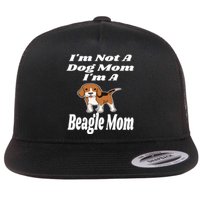 I'm Not A Dog Mom I'm A Beagle Mom Funny Puppy Lover Mother Flat Bill Trucker Hat