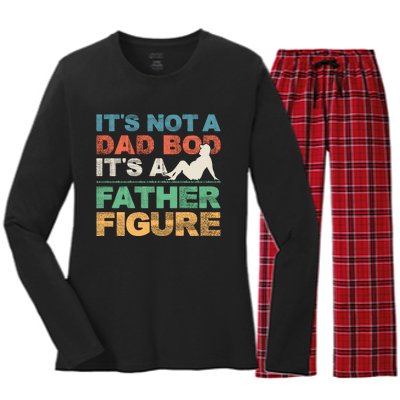 Its Not A Dad Bod Its A Father Figure FatherS Day Women's Long Sleeve Flannel Pajama Set 