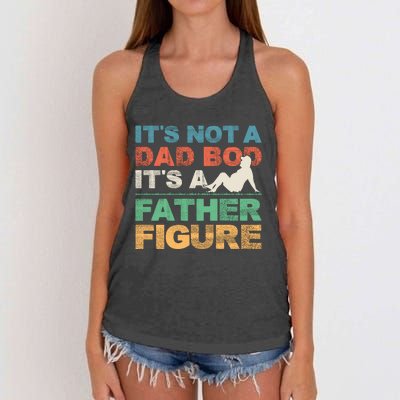 Its Not A Dad Bod Its A Father Figure FatherS Day Women's Knotted Racerback Tank