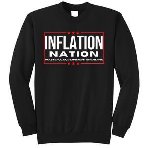 Inflation Nation American Politics Rising Costs Wasteful Government Spending Sweatshirt