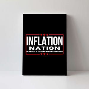 Inflation Nation American Politics Rising Costs Wasteful Government Spending Canvas