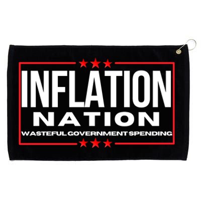 Inflation Nation American Politics Rising Costs Wasteful Government Spending Grommeted Golf Towel