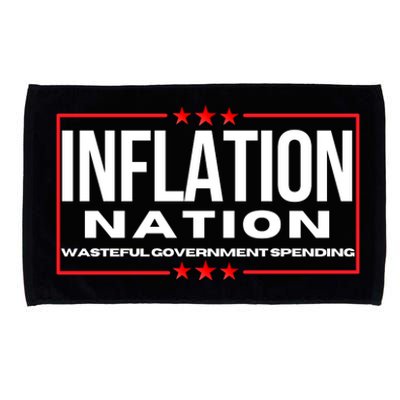 Inflation Nation American Politics Rising Costs Wasteful Government Spending Microfiber Hand Towel