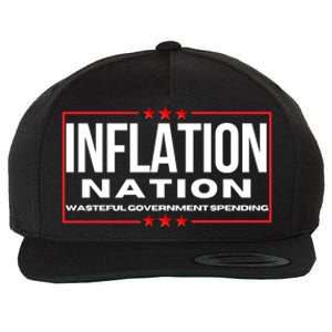 Inflation Nation American Politics Rising Costs Wasteful Government Spending Wool Snapback Cap