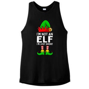 I'm Not An Elf Im Just Short Funny Christmas Matching Family Ladies PosiCharge Tri-Blend Wicking Tank