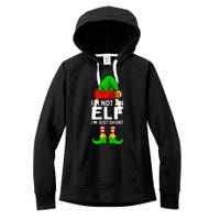 I'm Not An Elf Im Just Short Funny Christmas Matching Family Women's Fleece Hoodie