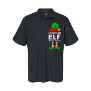 I'm Not An Elf Im Just Short Funny Christmas Matching Family Softstyle Adult Sport Polo