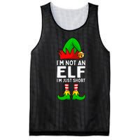 I'm Not An Elf Im Just Short Funny Christmas Matching Family Mesh Reversible Basketball Jersey Tank