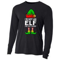 I'm Not An Elf Im Just Short Funny Christmas Matching Family Cooling Performance Long Sleeve Crew