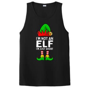 I'm Not An Elf Im Just Short Funny Christmas Matching Family PosiCharge Competitor Tank