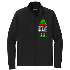 I'm Not An Elf Im Just Short Funny Christmas Matching Family Stretch Full-Zip Cadet Jacket