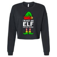 I'm Not An Elf Im Just Short Funny Christmas Matching Family Cropped Pullover Crew