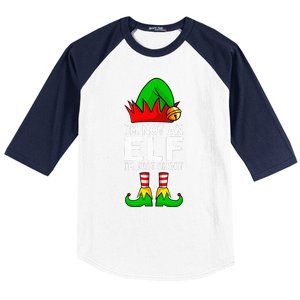 I'm Not An Elf Im Just Short Funny Christmas Matching Family Baseball Sleeve Shirt