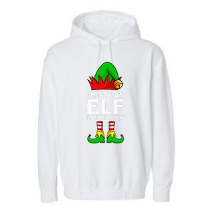 I'm Not An Elf Im Just Short Funny Christmas Matching Family Garment-Dyed Fleece Hoodie