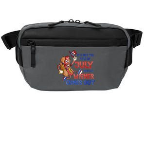 Its Not A Party Until My Wiener Comes Out 4th of July Wiener Crossbody Pack