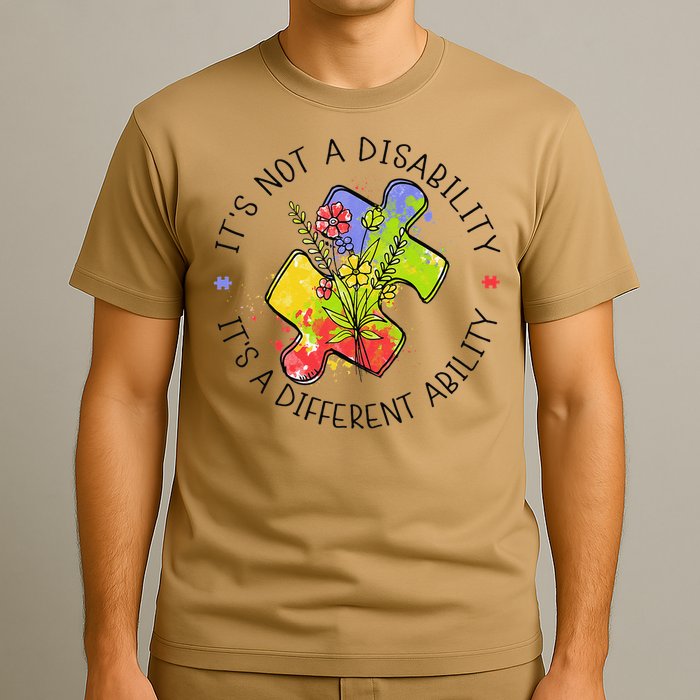 Its Not A Disability Its A Different Ability Autism Puzzle T-Shirt