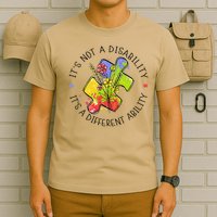 Its Not A Disability Its A Different Ability Autism Puzzle T-Shirt