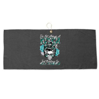 I'm Not Always A B*tch Just Kidding Go F*ck Yourself Funny Large Microfiber Waffle Golf Towel