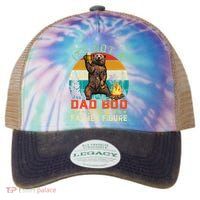 It's Not A Dad Bod It's A Father Figure Funny Bear Fathers Meaningful Gift Legacy Tie Dye Trucker Hat