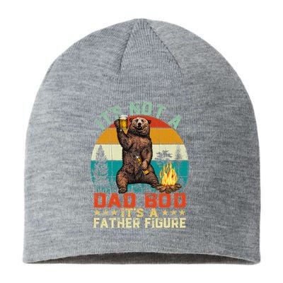 It's Not A Dad Bod It's A Father Figure Funny Bear Fathers Meaningful Gift Sustainable Beanie