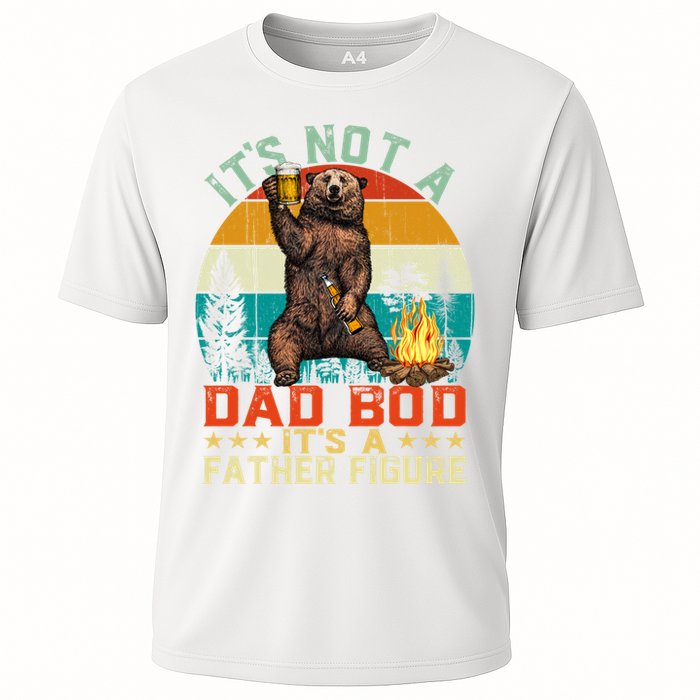 It's Not A Dad Bod It's A Father Figure Funny Bear Fathers Meaningful Gift Cooling Performance Crew T-Shirt