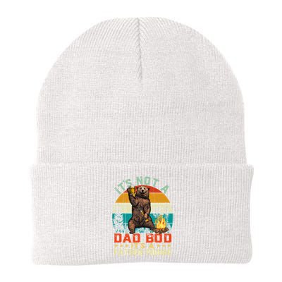 It's Not A Dad Bod It's A Father Figure Funny Bear Fathers Meaningful Gift Beanie