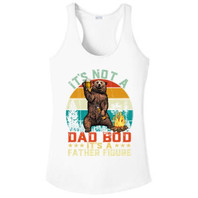 It's Not A Dad Bod It's A Father Figure Funny Bear Fathers Meaningful Gift Ladies PosiCharge Competitor Racerback Tank