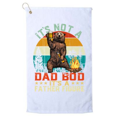 It's Not A Dad Bod It's A Father Figure Funny Bear Fathers Meaningful Gift Golf Towel