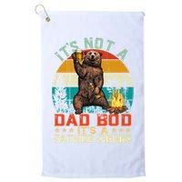 It's Not A Dad Bod It's A Father Figure Funny Bear Fathers Meaningful Gift Golf Towel