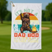 It's Not A Dad Bod It's A Father Figure Funny Bear Fathers Meaningful Gift Golf Towel