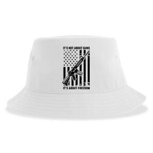 It's Not About Guns It's About Freedom Usa Ar15 Pro Gun Sustainable Bucket Hat