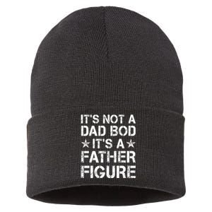 ItS Not A Dad Bod ItS A Father Figure Dad Joke Funny Sustainable Knit Beanie