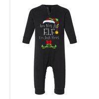 Im Not An Elf Family Christmas Pjs Matching Infant Fleece One Piece