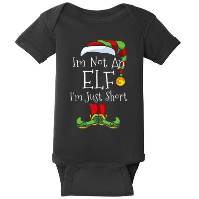 Im Not An Elf Family Christmas Pjs Matching Baby Bodysuit