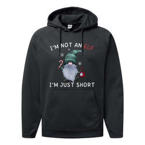 Im Not An Elf Im Just Short Funny Christmas Matching Family Performance Fleece Hoodie