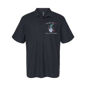 Im Not An Elf Im Just Short Funny Christmas Matching Family Softstyle Adult Sport Polo