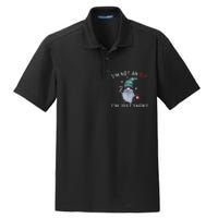 Im Not An Elf Im Just Short Funny Christmas Matching Family Dry Zone Grid Polo