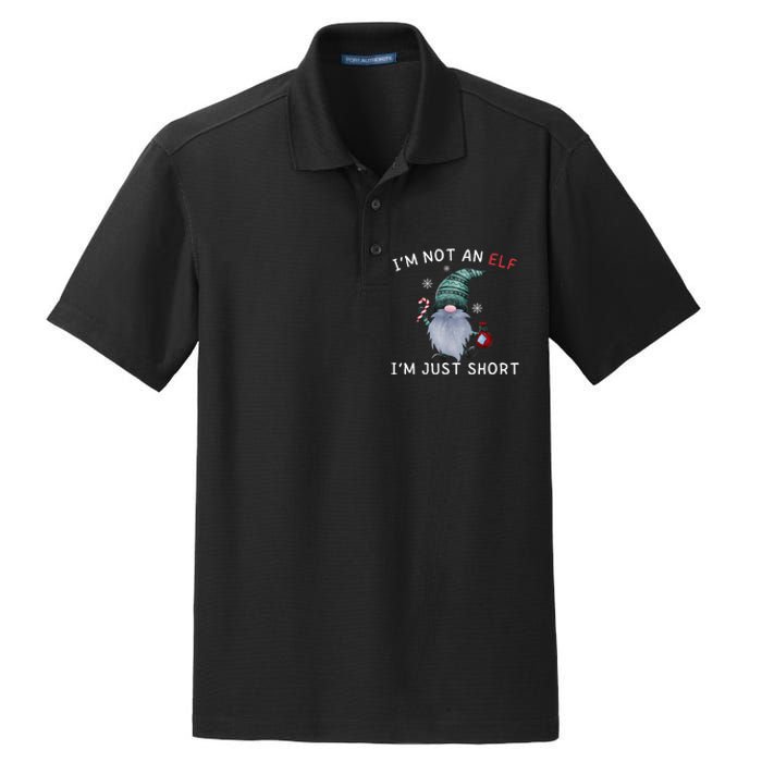 Im Not An Elf Im Just Short Funny Christmas Matching Family Dry Zone Grid Polo