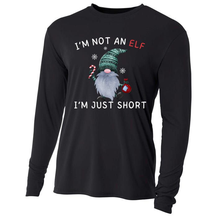 Im Not An Elf Im Just Short Funny Christmas Matching Family Cooling Performance Long Sleeve Crew