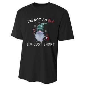 Im Not An Elf Im Just Short Funny Christmas Matching Family Performance Sprint T-Shirt