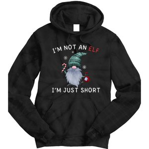 Im Not An Elf Im Just Short Funny Christmas Matching Family Tie Dye Hoodie