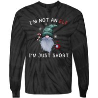 Im Not An Elf Im Just Short Funny Christmas Matching Family Tie-Dye Long Sleeve Shirt