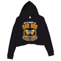 It's Not A Dad Bod It's A Father Figure Drinking Beer Crop Fleece Hoodie