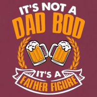 It's Not A Dad Bod It's A Father Figure Drinking Beer 16oz Travel Tumbler