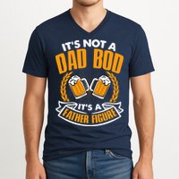 It's Not A Dad Bod It's A Father Figure Drinking Beer V-Neck T-Shirt