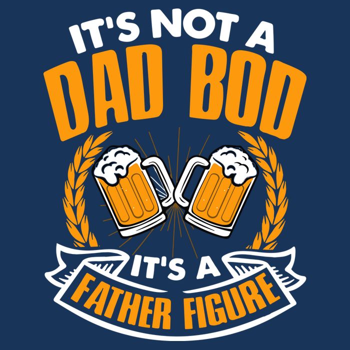 It's Not A Dad Bod It's A Father Figure Drinking Beer 7-Panel Snapback Hat