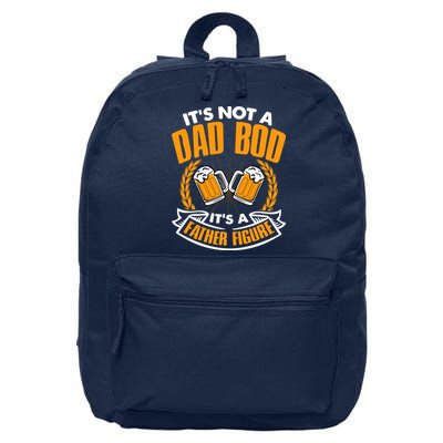 It's Not A Dad Bod It's A Father Figure Drinking Beer 16 in Basic Backpack